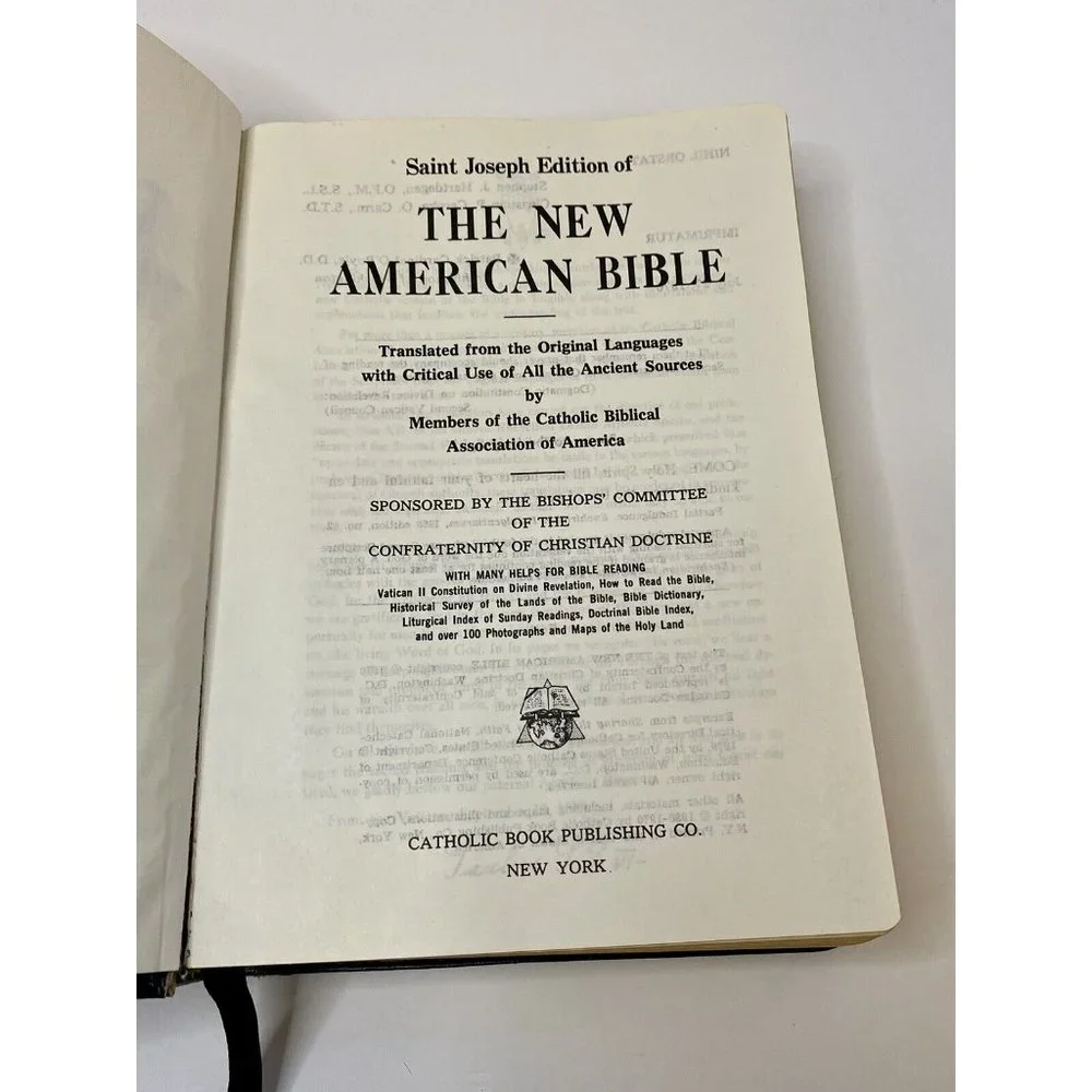The Saint Joseph Edition The New American Bible Large Type Illustrated‎ 611/13b